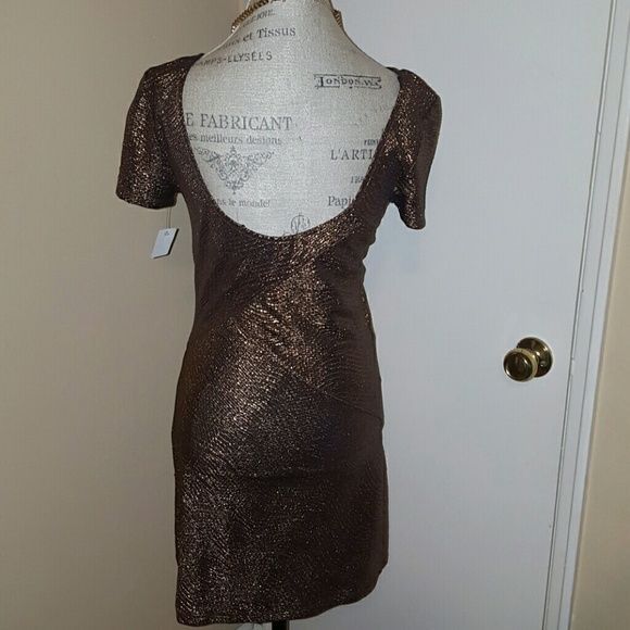BRONZE FREE PEOPLE   party dress - Picture 2 of 2