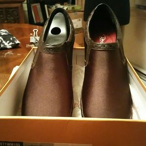Brown slip on