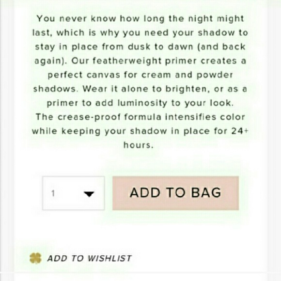 ** SOLD IN BUNDLE **  Too Faced Shadow Insurance - Picture 2 of 4