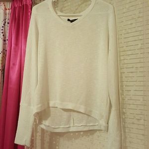 white plain sweater