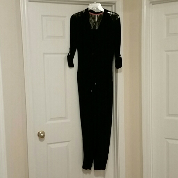 SOLD Black Lace Jumpsuit