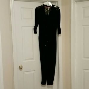 SOLD Black Lace Jumpsuit