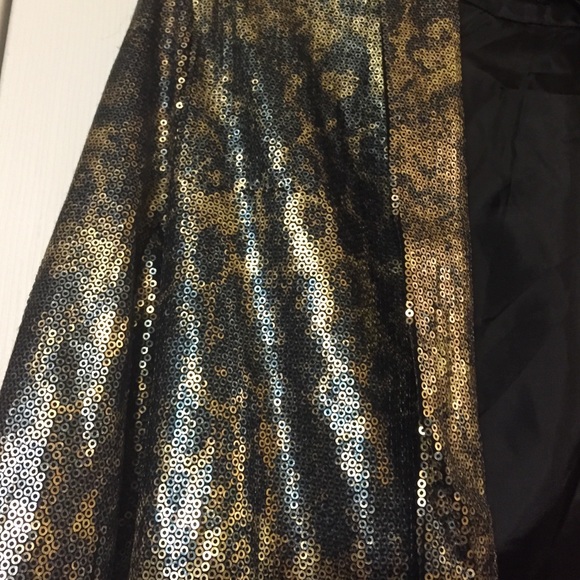 Gold sequinned blazer - Picture 3 of 4