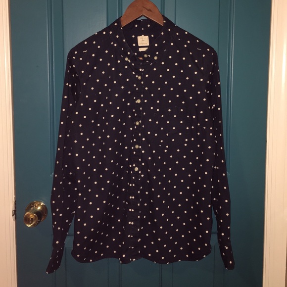 GAP polka dot button down