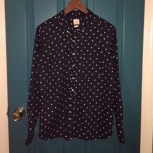 GAP polka dot button down