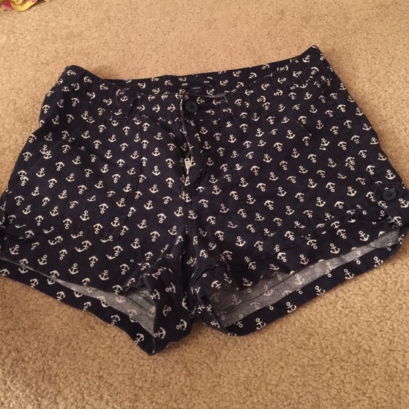 Gap navy blue anchor print shorts - size 0