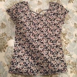 Floral cutout top from Aeropostale
