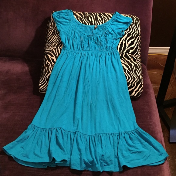 ❌SOLD❌ Muse Turquoise Blue Dress gently worn