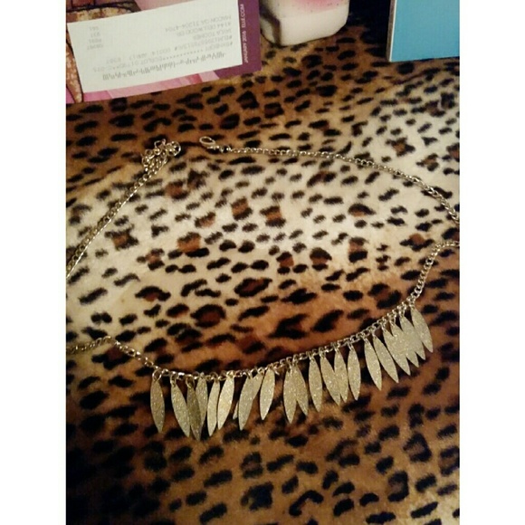 Gold Feather Necklace