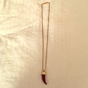 Michael Kors gold horn necklace