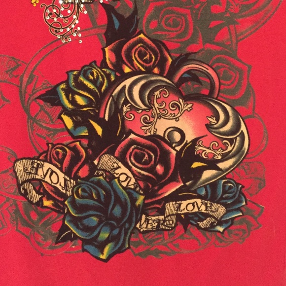 Red Graphic Design Tee - Picture 3 of 3