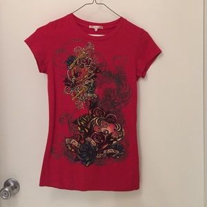 Red Graphic Design Tee