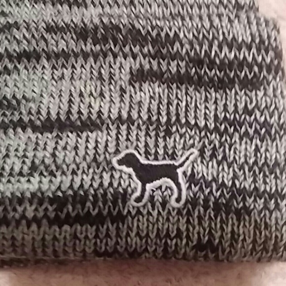 PINK by VS Black & Grey 100% Polyester Slouch Hat - Picture 2 of 3