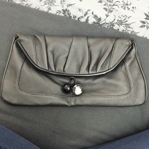 Large Aldo Silver Clutch Envelope