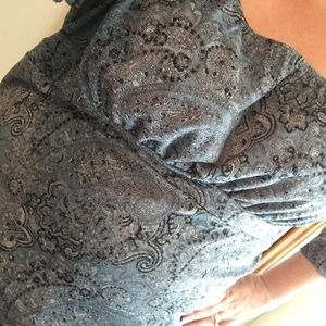 Paisley blouse.