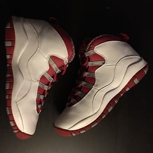 Jordan 10 White / Red / Steel