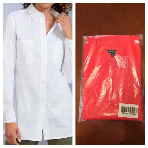 Red Button Down Shirt