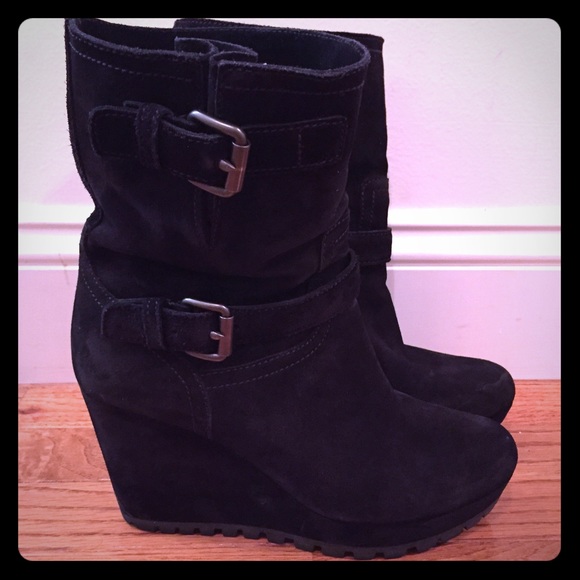 Prada wedge boots