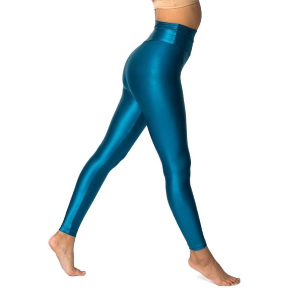 AMER. APPAREL • Shiny High-Waisted Legging • Sz M