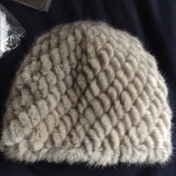 Mink fur cap