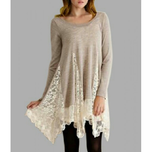 Tops - Long Sleeve Lace tunic