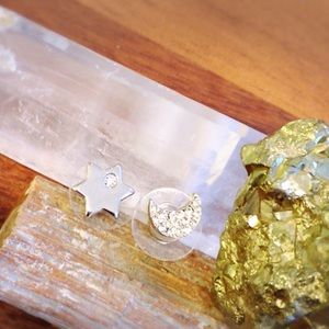 SALE!!! Star and Moon Shining Earrings