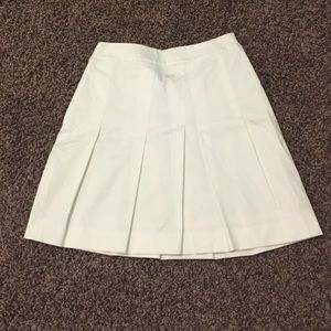 White Pleated Skirt