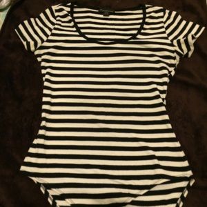 Striped Body Suit
