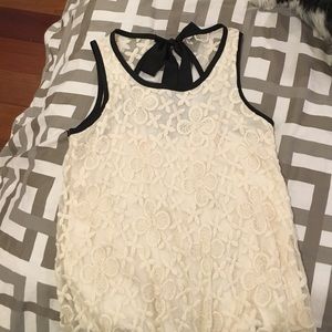A white and black blouse