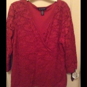 Dark red dress shirt