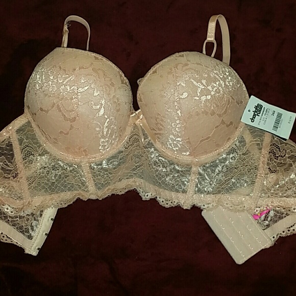 NWT Charlotte Russe - Peach bra, size 36 B