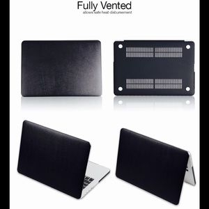 Macbook Pro Laptop Case 13" Retina Black Leather