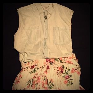 Forever 21 Light Denim Tank Top