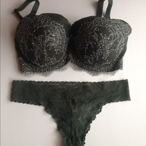 Green Dream Angels Demi Bra and matching Panty