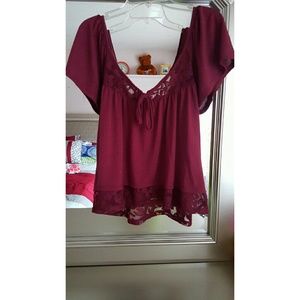 cute elligant blouse majenta
