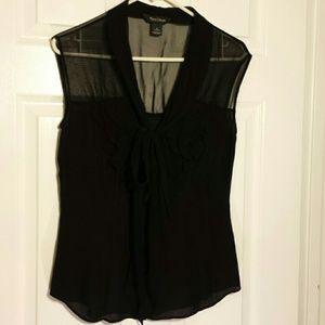Black Silk Top
