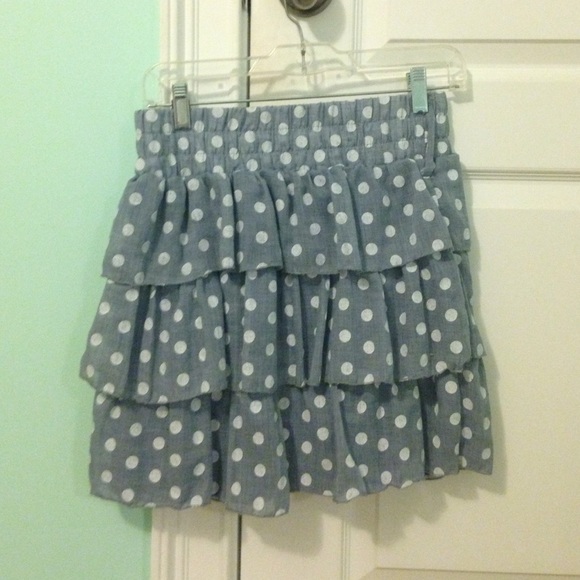 Grey Polka dot skirt