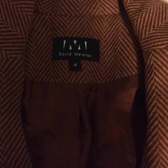 Brown fancy cardigan. Perfect for the holidays. - Picture 2 of 3