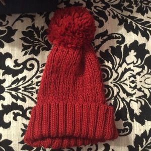 Red beanie!
