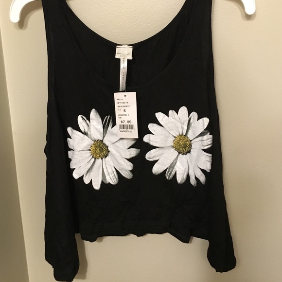 Brand new sunflower crop top