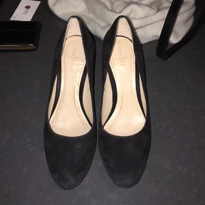Cole haan black suede pumps with Nike air