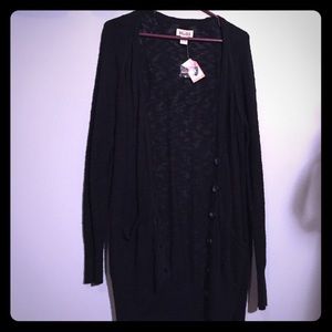 Mudd NWT Black Cardigan