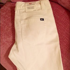 Vineyard Vines White Nantucket Ankle Jeans