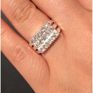 High quality Crystal 925 stamped ring