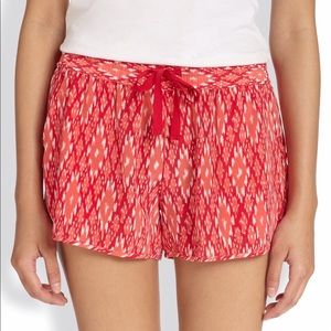 Joie Layana Ikat Print Silk Drawstring Shorts size XS