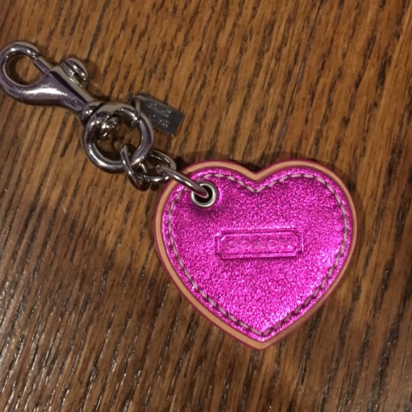 Coach Heart Keychain