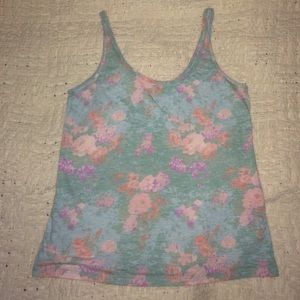 Floral blue Urban Outfitters tank