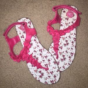 Flower themed sandals