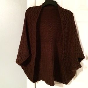 Brown cocoon sweater