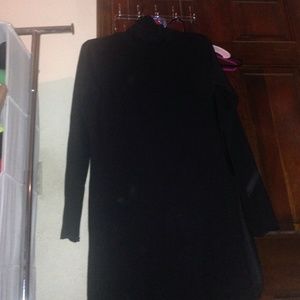 Black turtle neck dress
